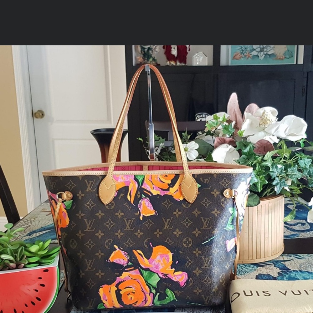 Louis Vuitton hard to find Stephen Rose neverfull MM